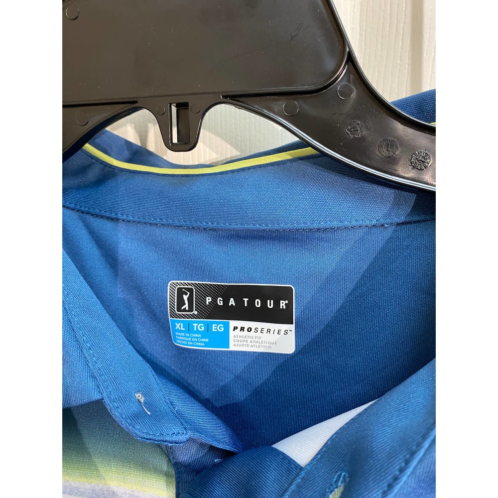 NWT Men PGA Tour Blue Performance Shirt Size XL - Picture 2 of 5